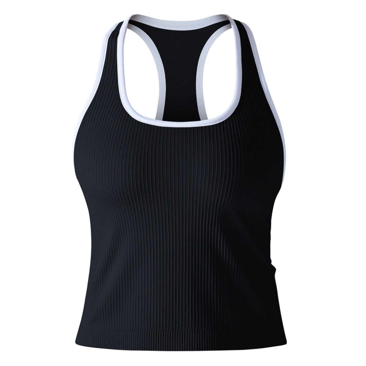 High Performance Seamless Sports Bra and Tank Top Combination for Intense Running Yoga and Gym Workouts with Flexibility and Support