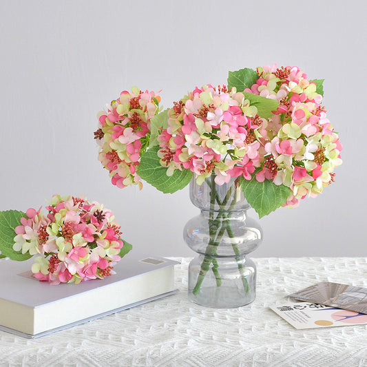 Realistic Faux Hydrangea Bouquet for Home Décor - Perfect Floral Prop for Photography - Small Size, Lifelike Artificial Flowers for Lasting Beauty