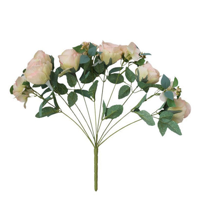 Realistic 10-Head Faux Rose Hydrangea Bouquet – Perfect for Home Decor, Weddings, Photography Props, and Stylish Artificial Flower Arrangements