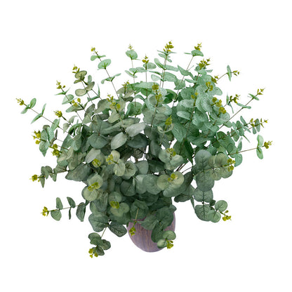 Elegant Eucalyptus-Inspired Faux Money Leaf Bouquet with Grass - Perfect for Home Decor and Wedding Celebrations - DY1-3213