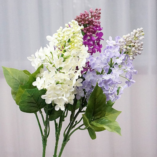 Lifelike Purple Lilac Artificial Flower Stem - Perfect for Home Decor, Weddings, Hotels, and Event Styling