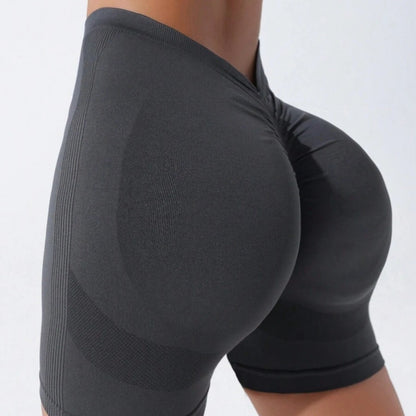 Women s Seamless Yoga Shorts for Hiking Running and Workouts High Waisted Butt Lifting Moisture Wicking Activewear