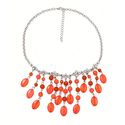 Chic Beaded Tassel Pendant Necklace - Unique, Creative, and Versatile Jewelry for Women