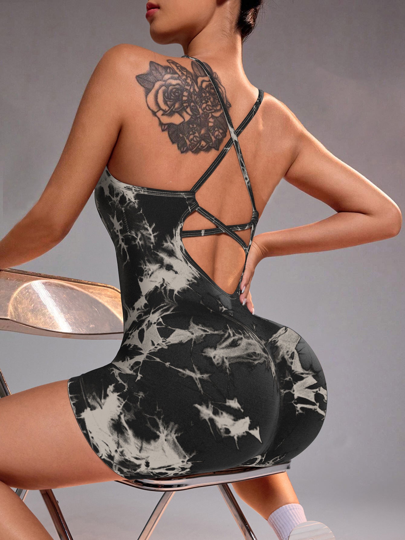 Quick Dry Workout Bodysuit for Women High Performance Yoga Set with Chic Design for Summer Fitness