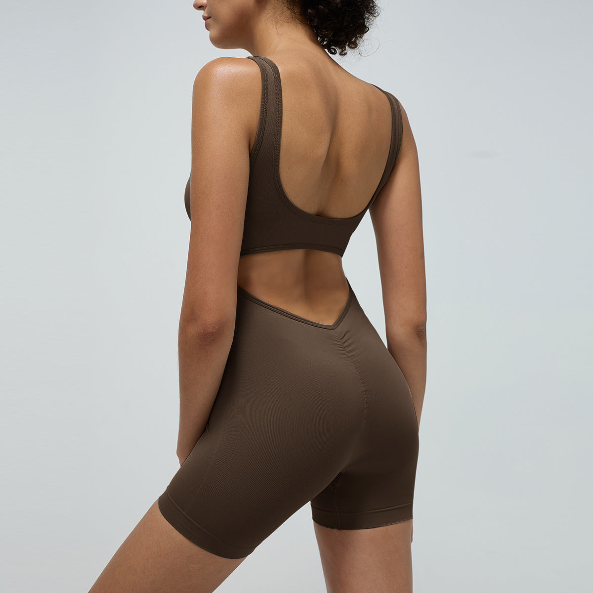 Yoga Bodysuit with Stunning Back Cutout for Fitness Gym Workouts and Everyday Comfort