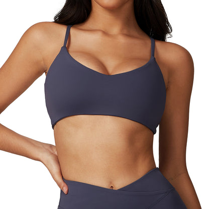 Eco Friendly Quick Dry Yoga Sports Bra with Back Design for Running Fitness and Everyday Wear Model 8799