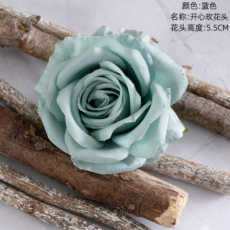 Realistic Artificial Love Rose Flower Head for Home Décor | Stunning Faux Bouquet Ideal for Wall Decorations | CL03001