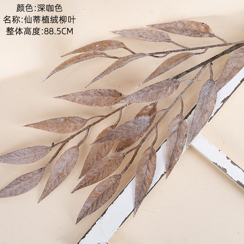 Velvet Eucalyptus Leaf Artificial Flowers – Trendy Home Décor for Weddings and Special Events | MW09102