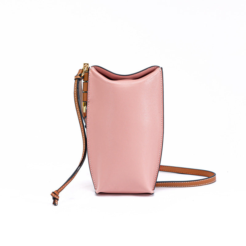 Chic Mini Retro Leather Phone Bag for Women Lightweight Small Purse for Everyday Use