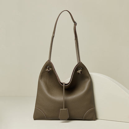 Vintage Inspired Genuine Leather Mini Tote Bag Spacious Crossbody Purse in Full Grain Cowhide Unique Design for Fashion forward Individuals