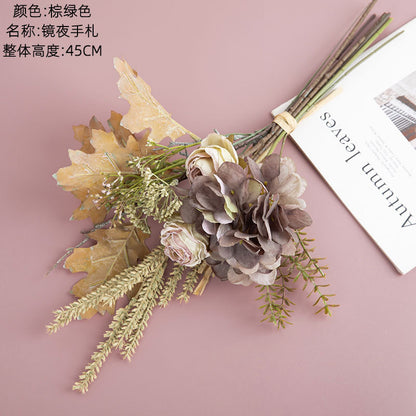 Stunning Mirror Night Faux Flower Home Decor - Elegant Wedding Bouquet and Wall Art Decoration CF01210