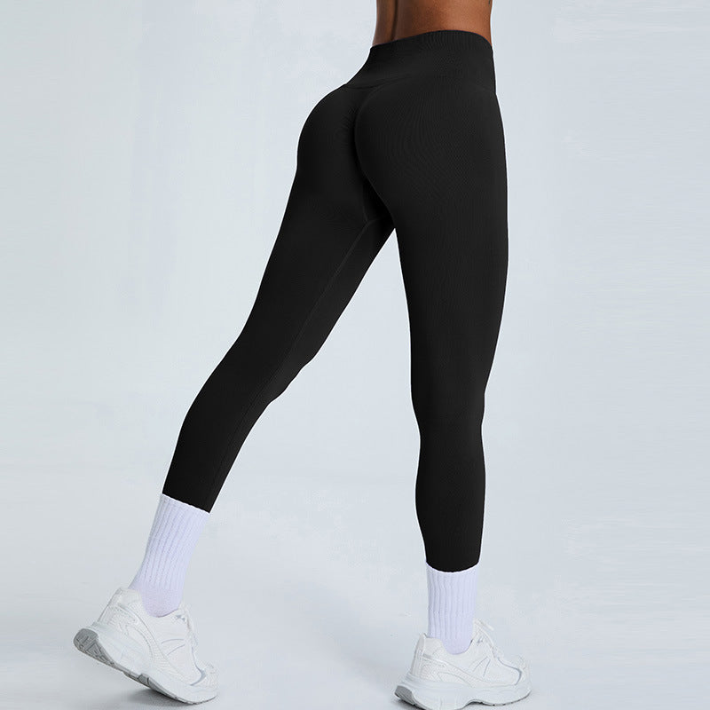 High Waisted Peach Lift Workout Leggings for Women Seamless Running and Yoga Pants for Tummy Control Comfort and Style