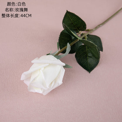 Luxurious Touch Moisturizing Rose Buds - Realistic Artificial Floral Arrangement for Home Decoration, Perfect Handheld Bouquet & Elegant Wall Decor - INSMW60002