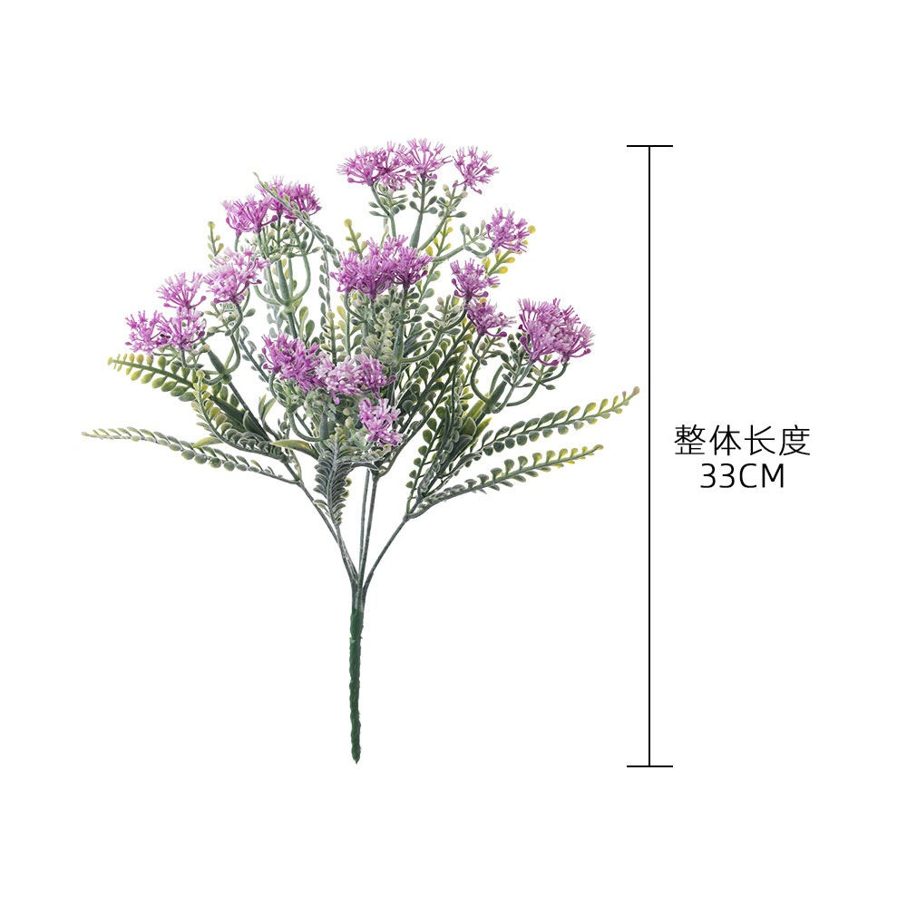 Charming Milan Flower Blossom with Grass for Rustic Wedding and Home Décor - Realistic GF16120B Artificial Floral Arrangement