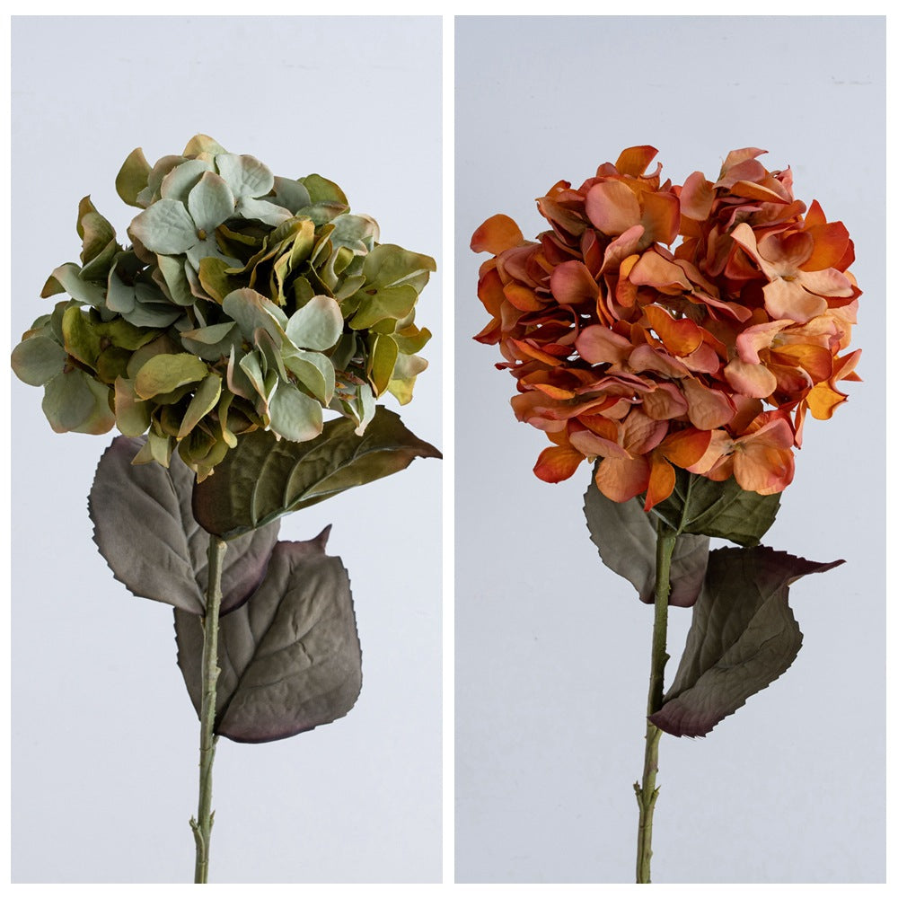 Stylish INS Home Decor: Dried Hydrangea Faux Flowers - Beautifully Realistic Artificial Blooms for Effortless Elegance - Model DY1-4132B