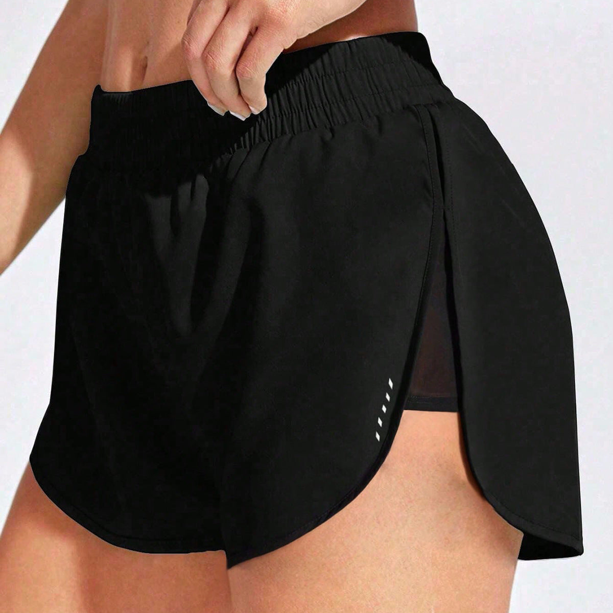 Quick Dry High Waisted Women's Yoga Shorts Two in One Design for Enhanced Lift for Running and Fitness Workouts