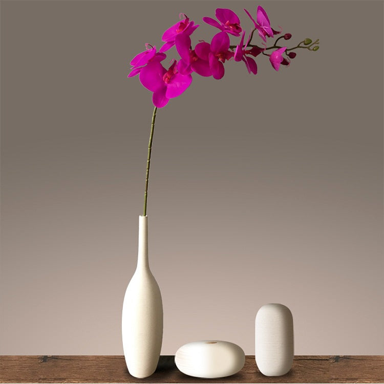 3D Printed Orchid Flower Sculpture - Elegant 9-Head Display for Hotels and Lounges - High-Quality Floral Centerpiece