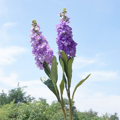 Realistic Purple Violet Single Stem - Charming Artificial Flower for Home Décor, Weddings, and Photography Arrangements