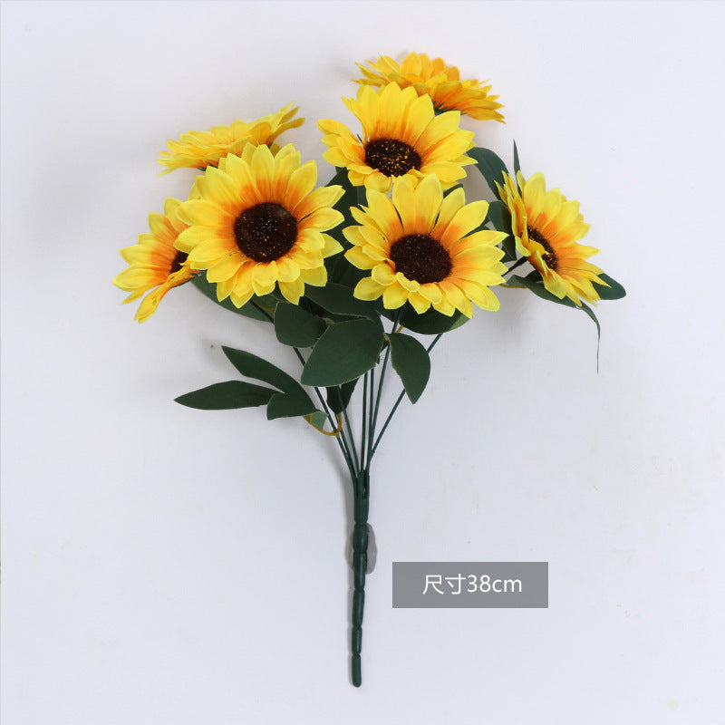 Stunning Realistic Sunflower Stem -  Faux Sunflower Bouquet for Home Décor – Brighten Up Your Space with Lifelong Natural Beauty!