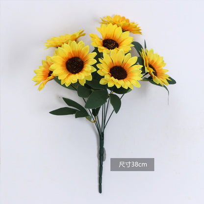 Stunning Realistic Sunflower Stem -  Faux Sunflower Bouquet for Home Décor – Brighten Up Your Space with Lifelong Natural Beauty!