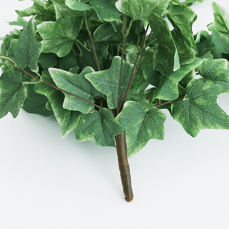 Lifelike Sweet Potato Leaf Wall Hanging - Evergreen Ivy Decorative Faux Plant for Stylish Living Room Décor