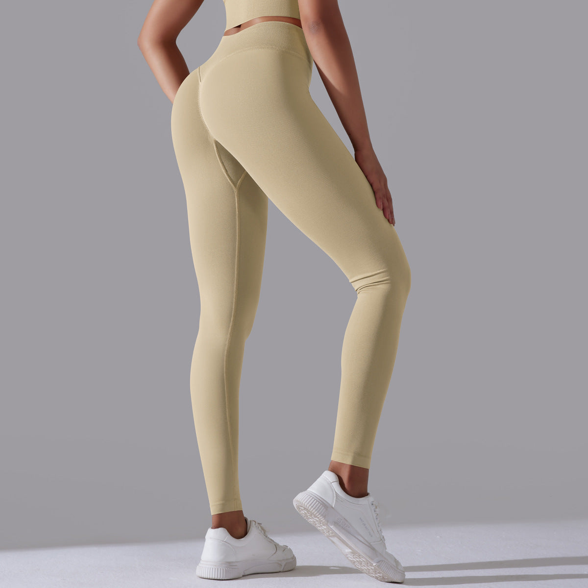 Seamless High Waisted Control Pants for Women Sculpting Peach Butt Leggings for Yoga Fitness and Everyday Wear