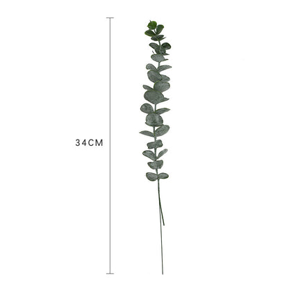 Realistic Soft PVC Eucalyptus Money Leaf – Perfect for Weddings, Home Decor, and Elegant Green Plant Arrangements