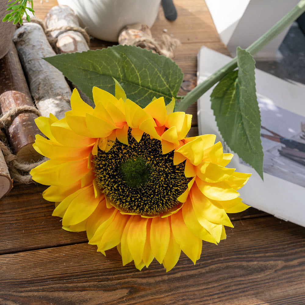 Stunning Realistic Sunflower Faux Flowers for Home Decor and Wedding Celebrations | Perfect for Year-Round Decoration | Model MW33711