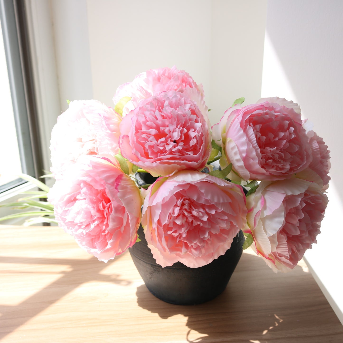 Realistic Silk Peony Artificial Flowers - Elegant Home Decor & Stunning Hair Accessories for All Occasions