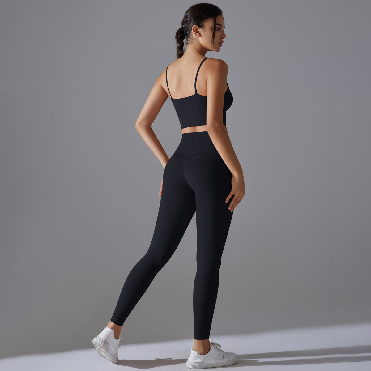 Women's Antibacterial Yoga Bra and High Waisted Butt Lifting Leggings Set for and Comfy Workouts