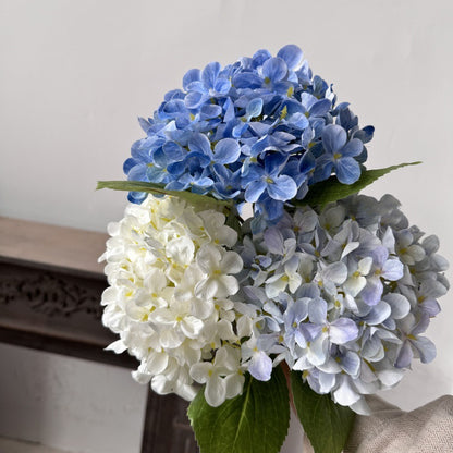 Elegant Faux Hydrangea Bouquet - Luxurious Silk Flower Arrangement for Living Room and Dining Table Décor, Perfect for Enhancing Your Home Aesthetic