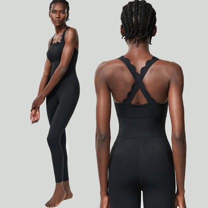 Women's High Intensity Breathable Sports Yoga Bodysuit with Built in Padding Quick Dry Fitness Outfit for Comfort and Performance