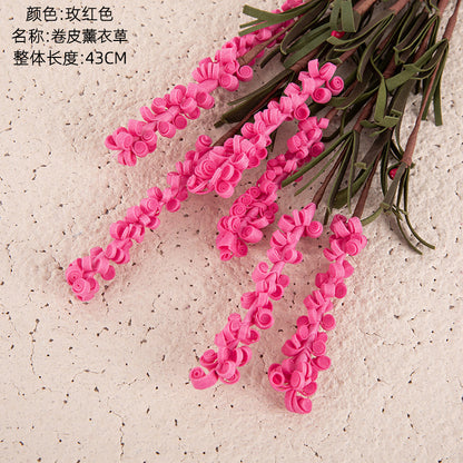 7-Branch Foam Lavender Faux Flowers - Perfect for Weddings, Home Decor, and Event Decorations | MW09904