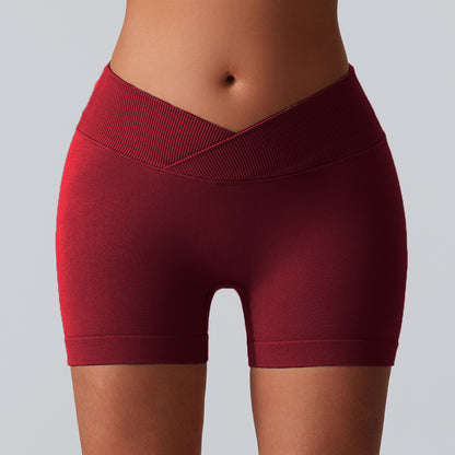 Seamless Breathable Running Shorts High Waisted Peach Lifting Yoga Pants with Three Inch Inseam for Comfort and Style