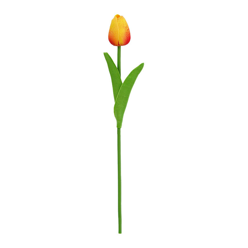 PU Tulip Artificial Flowers - Lifelike Home Decor Accent & Perfect Wedding Decoration with Versatile Faux Floral Arrangement