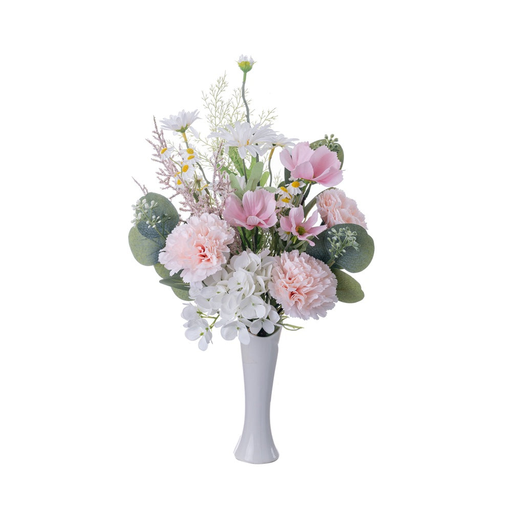 Exquisite Faux Carnation Bouquet - Elegantly Designed for Weddings and Home Decor | Stunning Wall Art & Handheld Floral Arrangement | CF01420