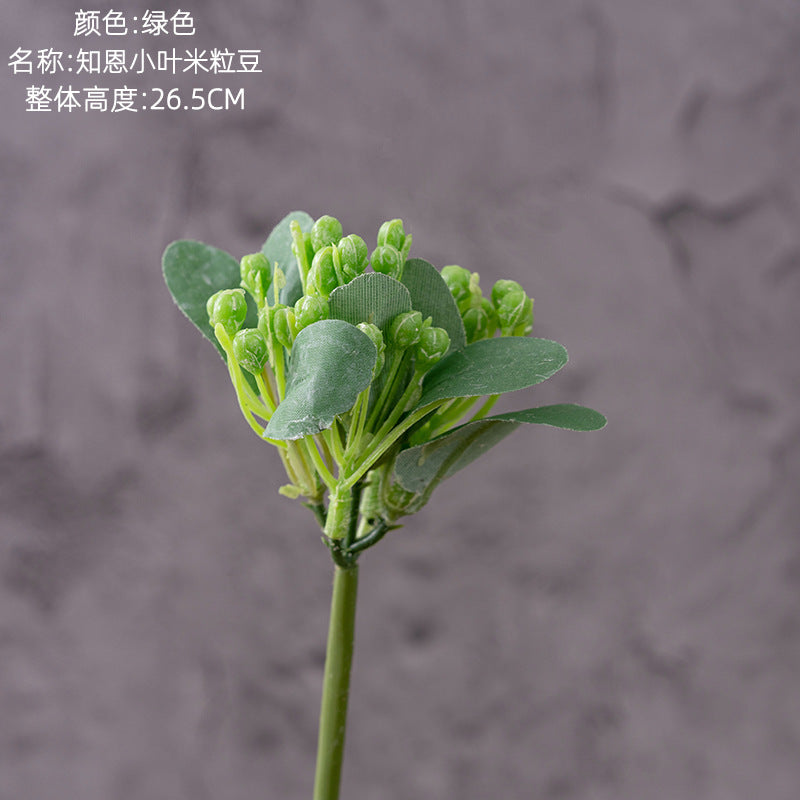 Realistic Small Leaf Millet Bean Faux Flower - INS Style Home Décor for Weddings and Celebrations - Perfect for Lasting Elegance and Style - PJ1013