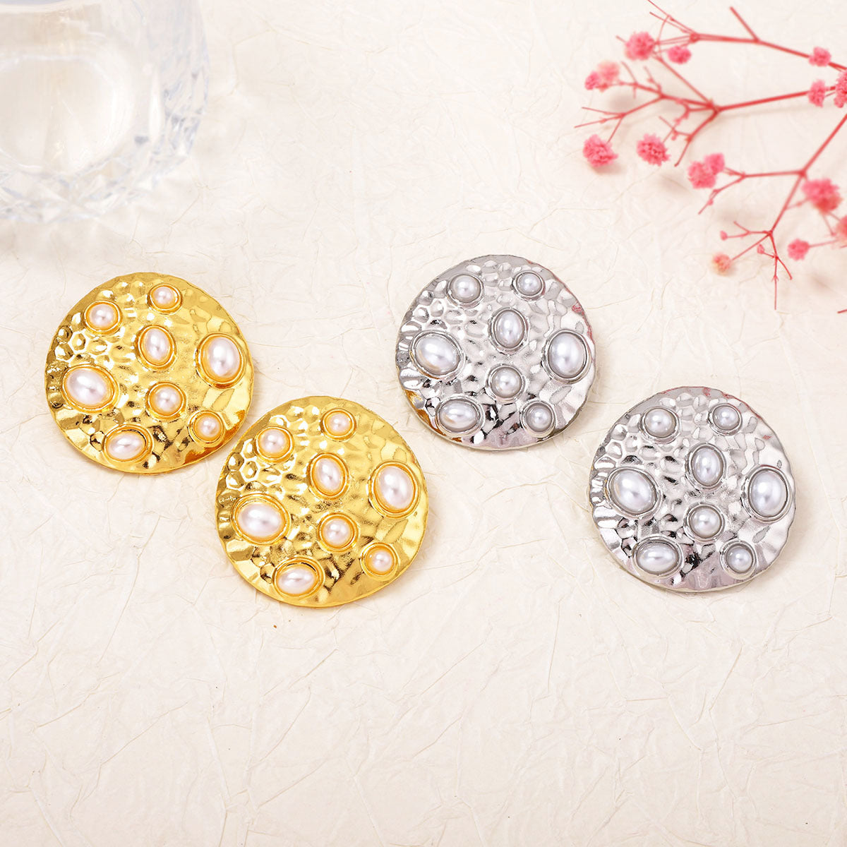 Elegant Minimalist Alloy Round Earrings for Women - Versatile, Chic & Perfect for Any Occasion
