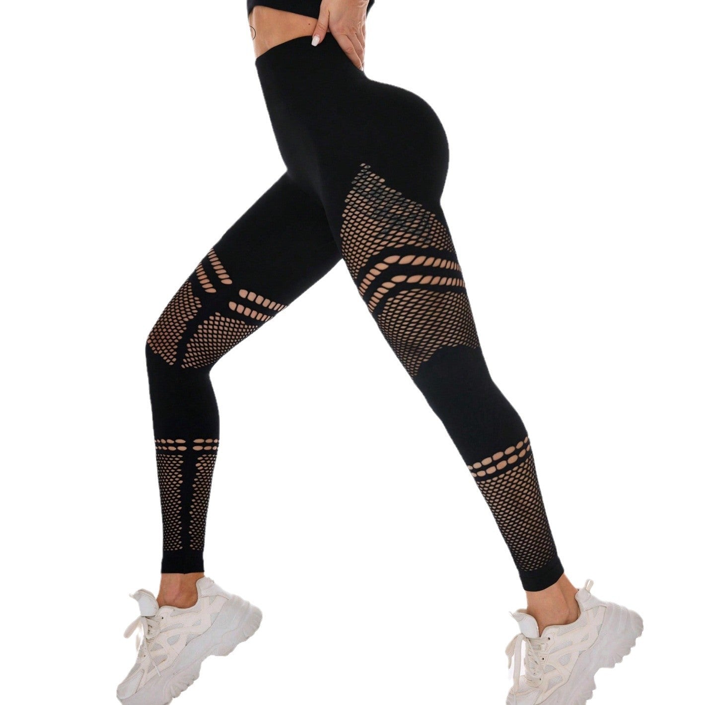 High Waisted Hollow Out Butt Lifting Tummy Control Leggings and Comfortable Workout Yoga Pants for All Fitness Levels