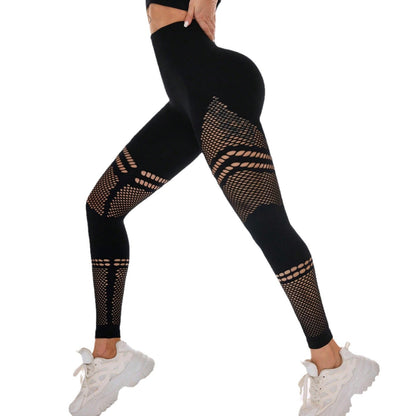 High Waisted Hollow Out Butt Lifting Tummy Control Leggings and Comfortable Workout Yoga Pants for All Fitness Levels