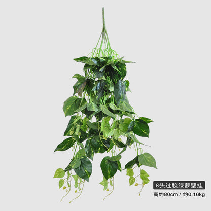 Realistic Hanging Faux Green Pothos Plant with Soft Leaves – Perfect Indoor Decorative Greenery for Home or Office