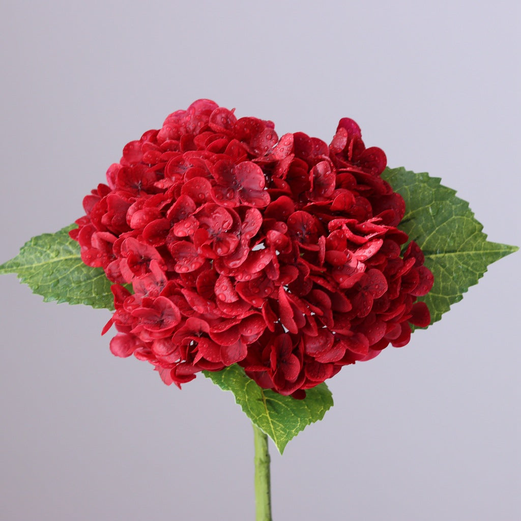 Lifelike 3D Touch Hydrating Faux Hydrangea Flowers - Perfect for Hotel Decor, Wedding Arrangements, and Event Styling