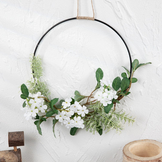 Stunning Rose-Colored Half-Round Artificial Floral Arrangement – Perfect for Home Decor, Weddings, and Unique Wall Art (CF01240)