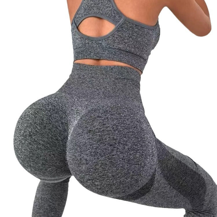 Seamless High Waisted Butt Lifting Leggings and Backless Tank Top Yoga Set for Women for Workouts and Daily Wear