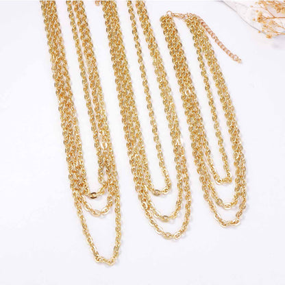 Exaggerated Luxury Multi-Chain Metal Texture Women's Layered Necklace - Chic, Elegant, and Versatile Accessory for Any Occasion
