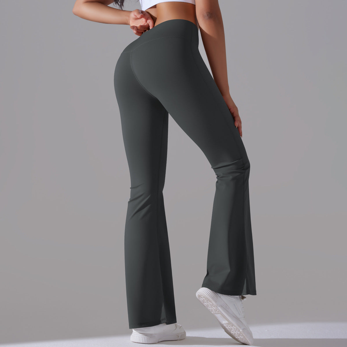 High Waisted Yoga Bootcut Pants for Women Seamless Butt Lifting Wide Leg Leggings for Fitness and Casual Wear