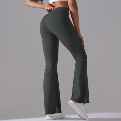 High Waisted Yoga Bootcut Pants for Women Seamless Butt Lifting Wide Leg Leggings for Fitness and Casual Wear