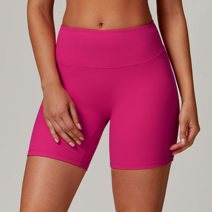 High Waisted Yoga Shorts with Tummy Control Slimming Fit Comfortable Seamless Design Ideal for Fitness and Everyday Wear