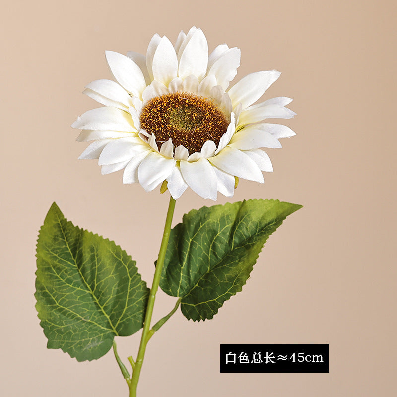 Realistic Single Stem Sunflower - Perfect for Home Décor, Wedding Decor, DIY Bouquet Arrangements, and Floral Craft Supplies