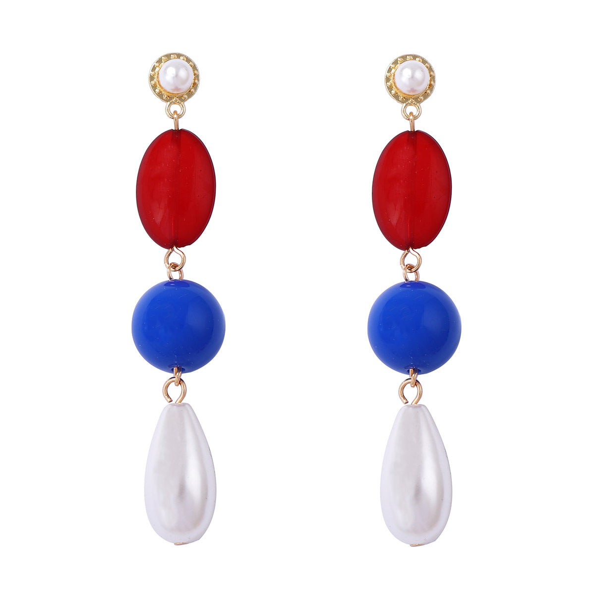 Elegant Baroque-Inspired Minimalist Pearl Bead Tassel Long Drop Earrings - Versatile Artistic Jewelry for Women
